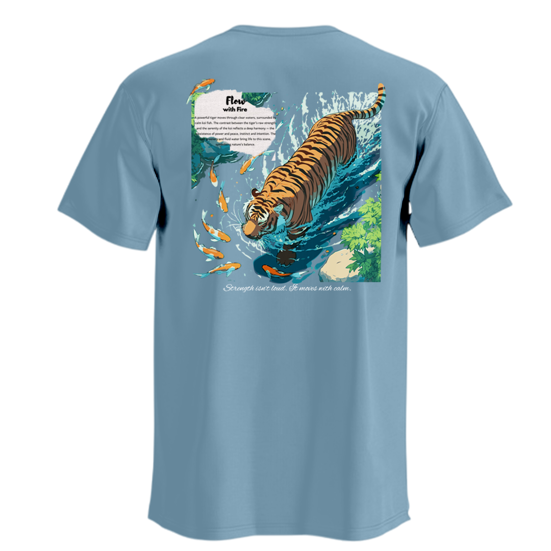 Establiss Flow With Fire T-shirt – Premium Flame Inspired Graphic Streetwear