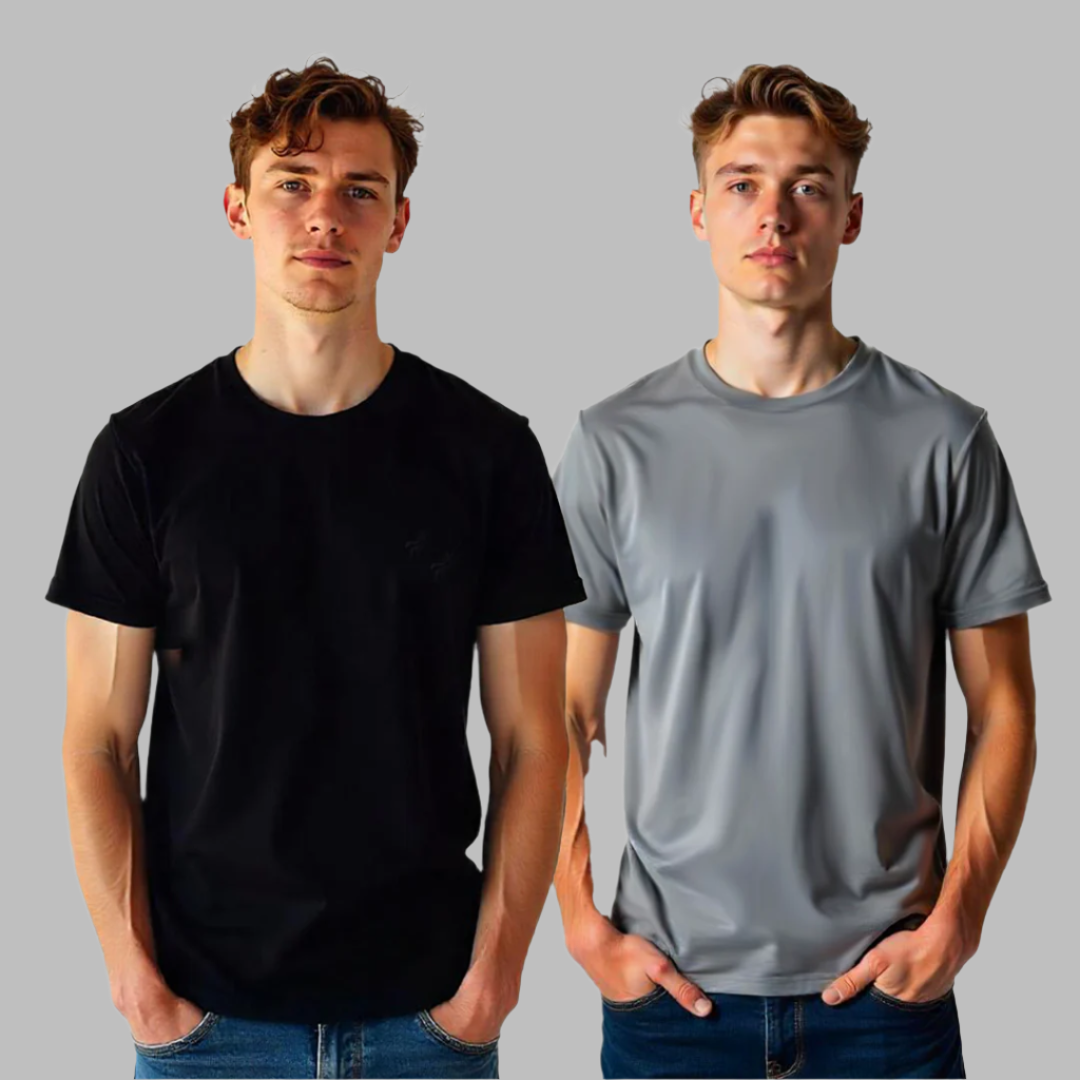 Establiss Pack Of 2 CEO T-shirts- Black, Grey