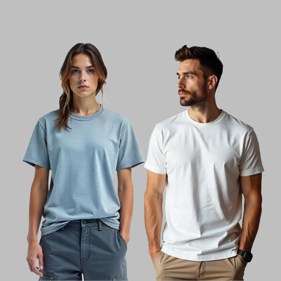 Establiss Pack Of 2 CEO T-shirts- White, Shark Grey