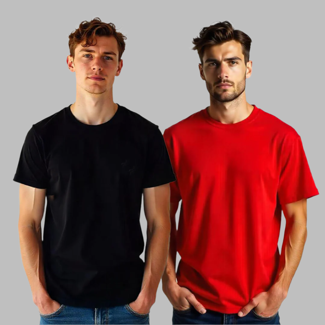 Establiss Pack Of 2 CEO T-shirts- Black, Red