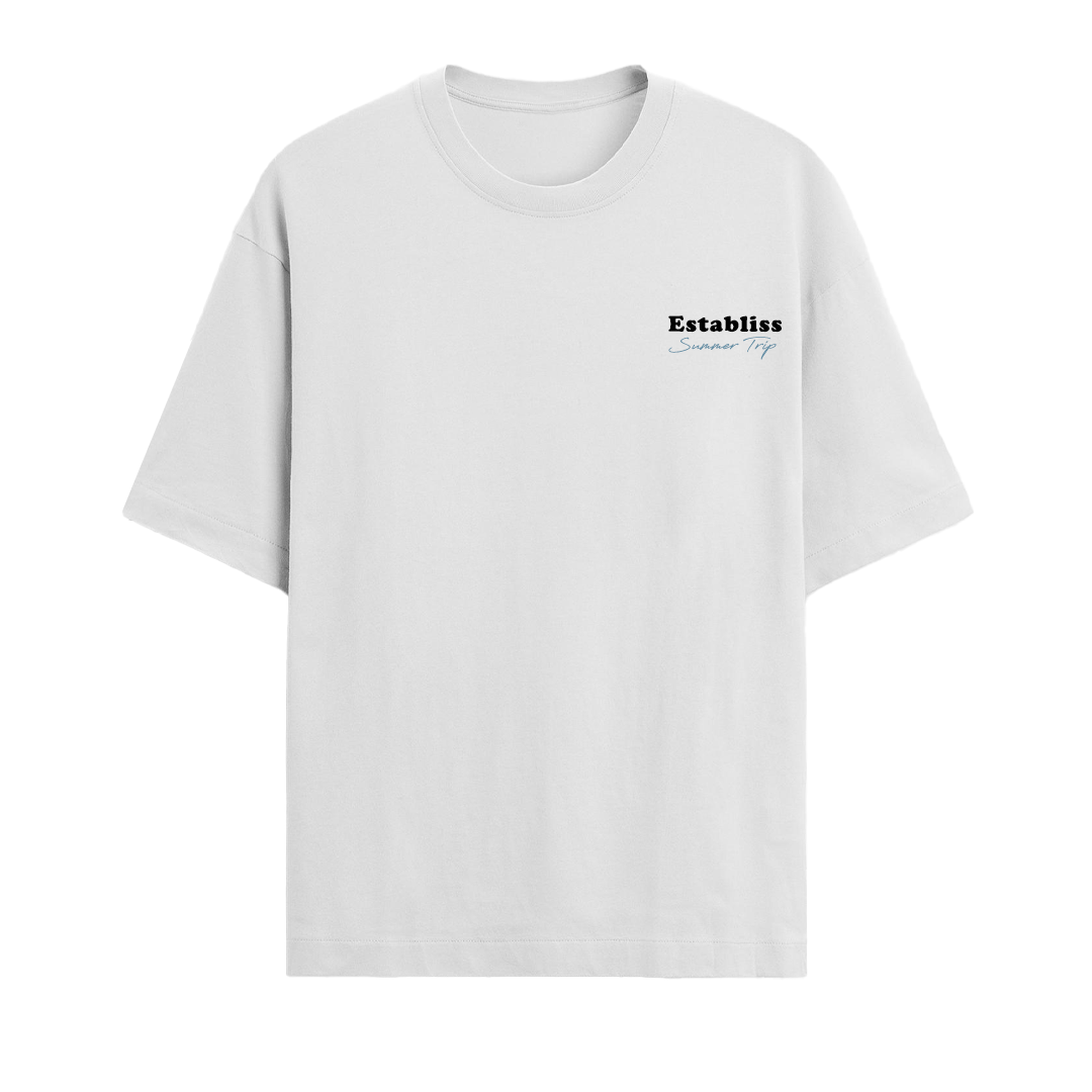 Establiss Life Comes In Waves Summer Oversized T-shirt