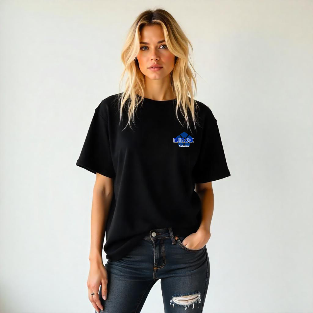 Establiss Blue Lock Oversized Black T-shirt