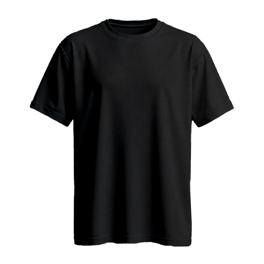 Black T-shirt |Ultra Premium Fabric|240 GSM| Cotton French Terry| Regular Fit| Men& Women