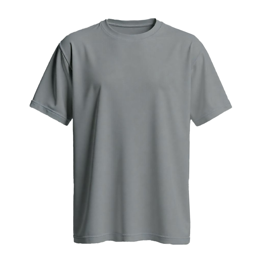 Grey T-shirt |Ultra Premium Fabric|240 GSM| Cotton French Terry| Regular Fit| Men& Women|