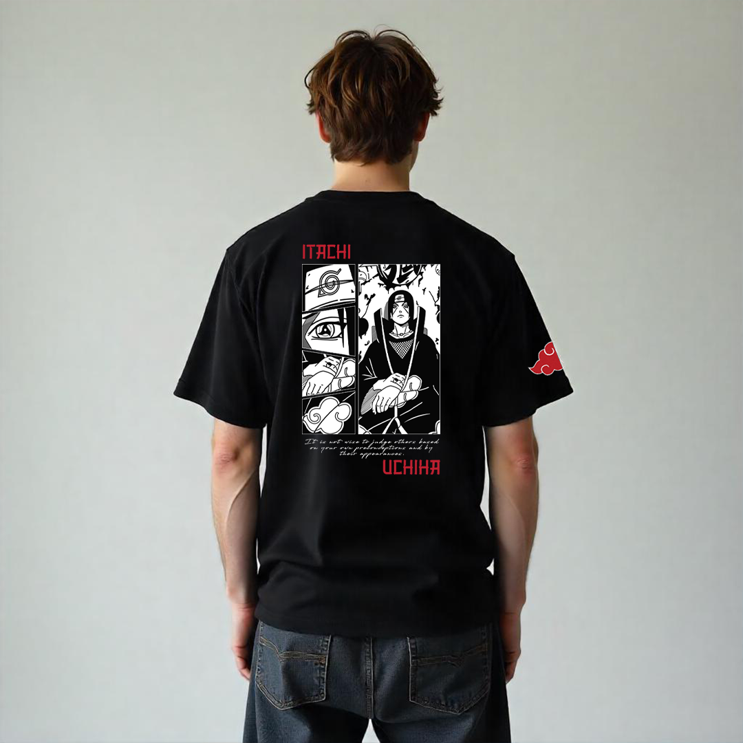 Establiss Itachi Oversized Black T-shirt