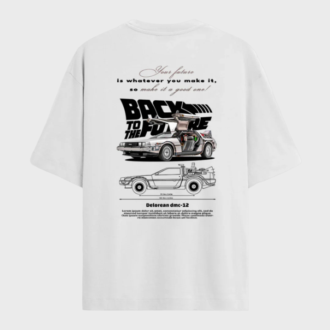 Establiss Oversized Back To The Future T-shirt