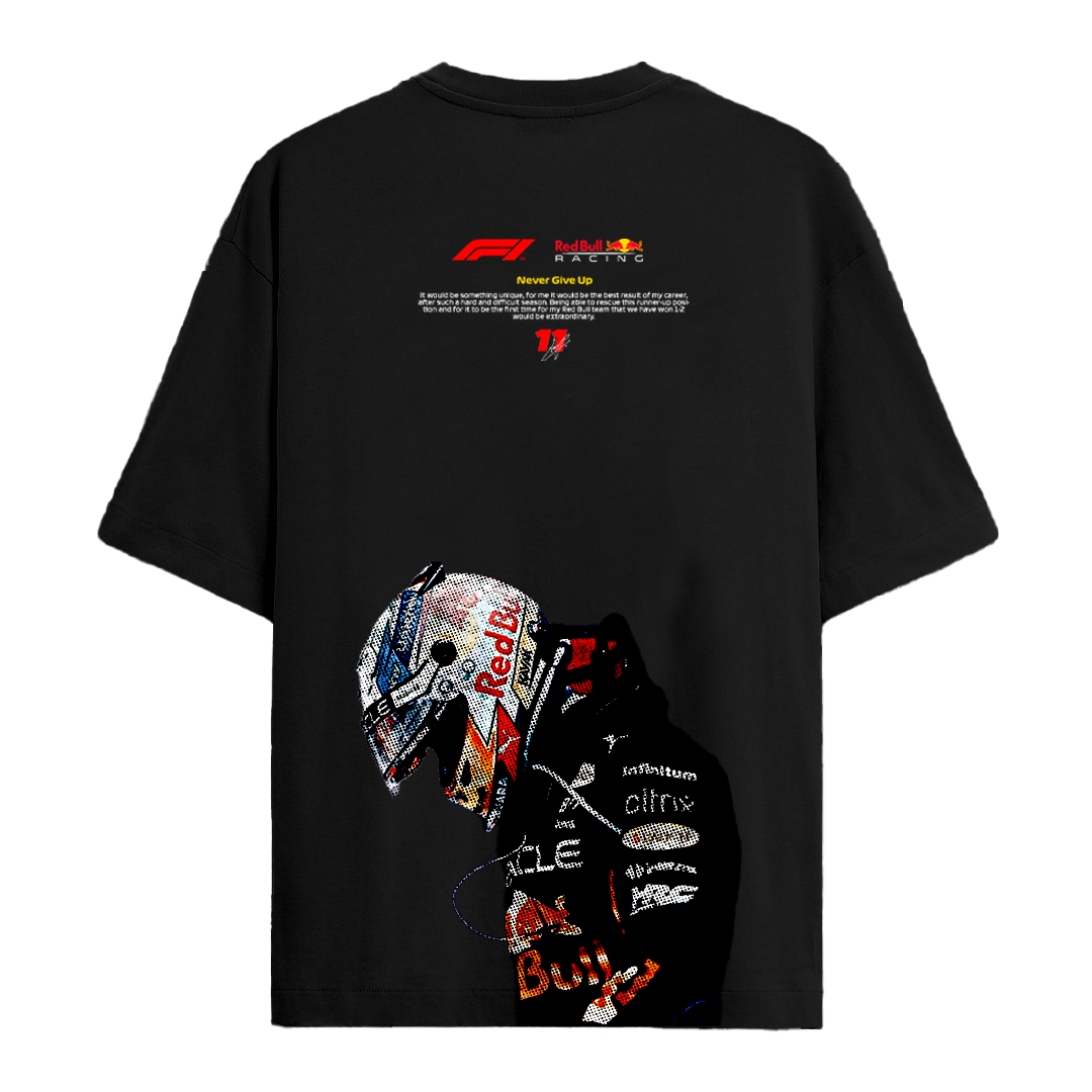 Establiss Oversized F1-Red Bull Black T-shirt
