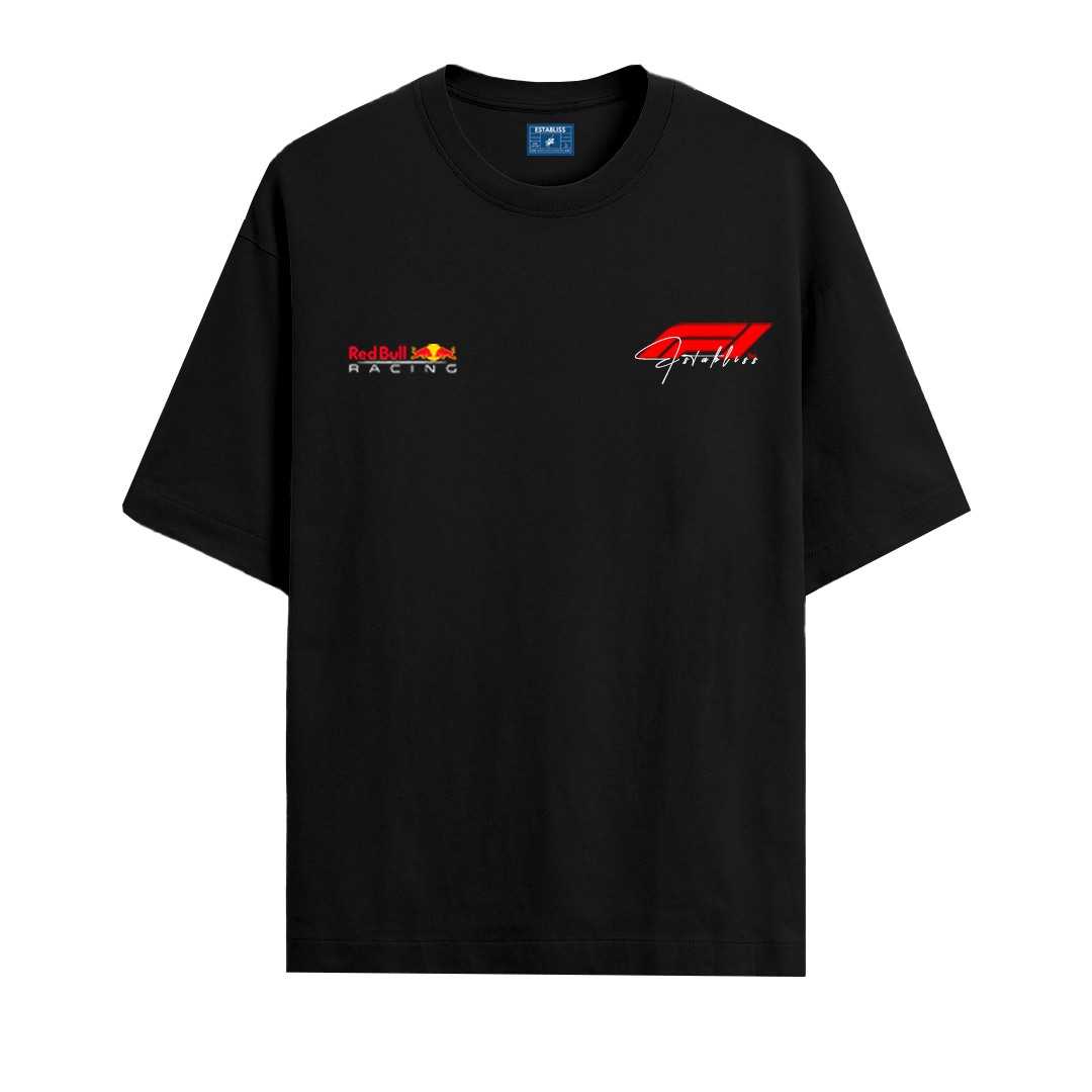 Establiss Oversized Red Bull Racing Black T-shirt