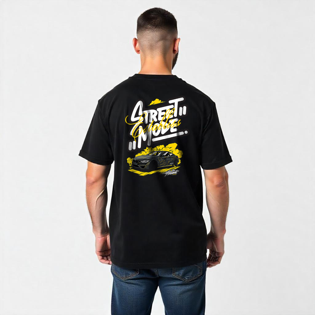 Establiss Oversized Street Mode Black T-shirt
