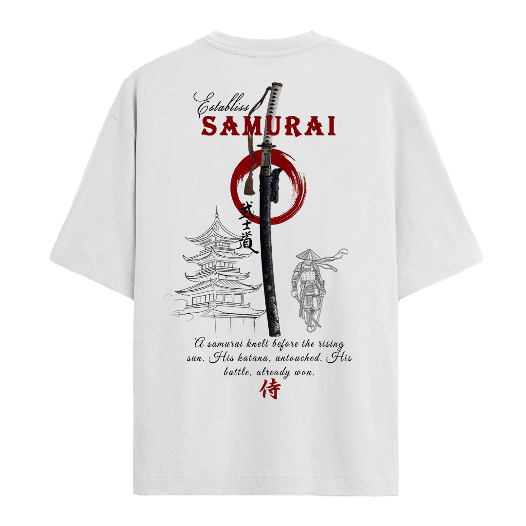 Establiss Samurai Oversized Black T-shirt