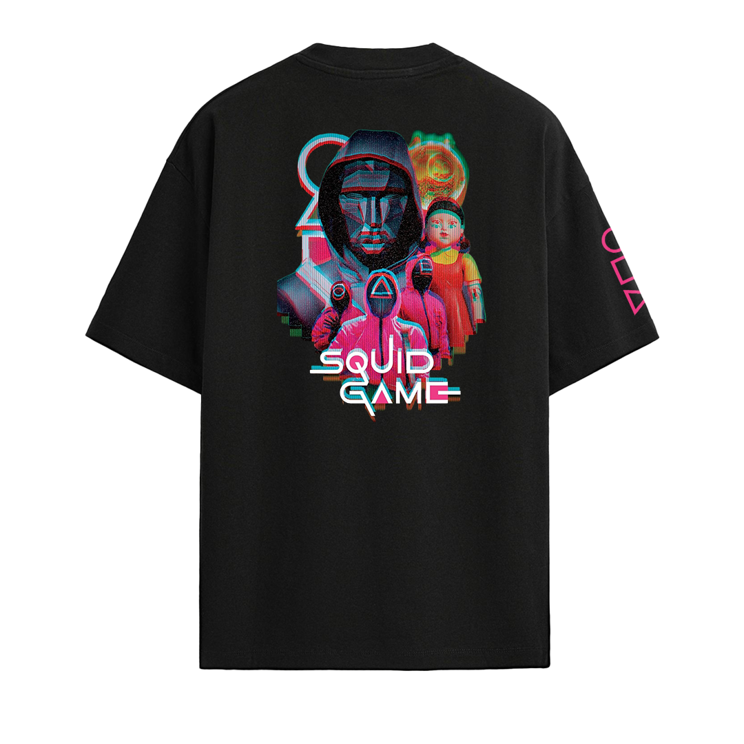 Establiss Squid Game Oversized Black T-shirt