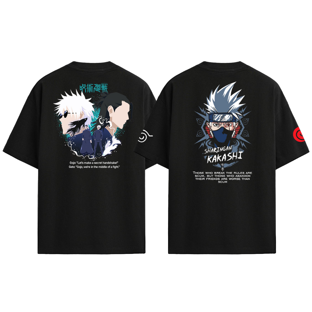 Sensei Style Pack – Kakashi & Gojo Geto Tees