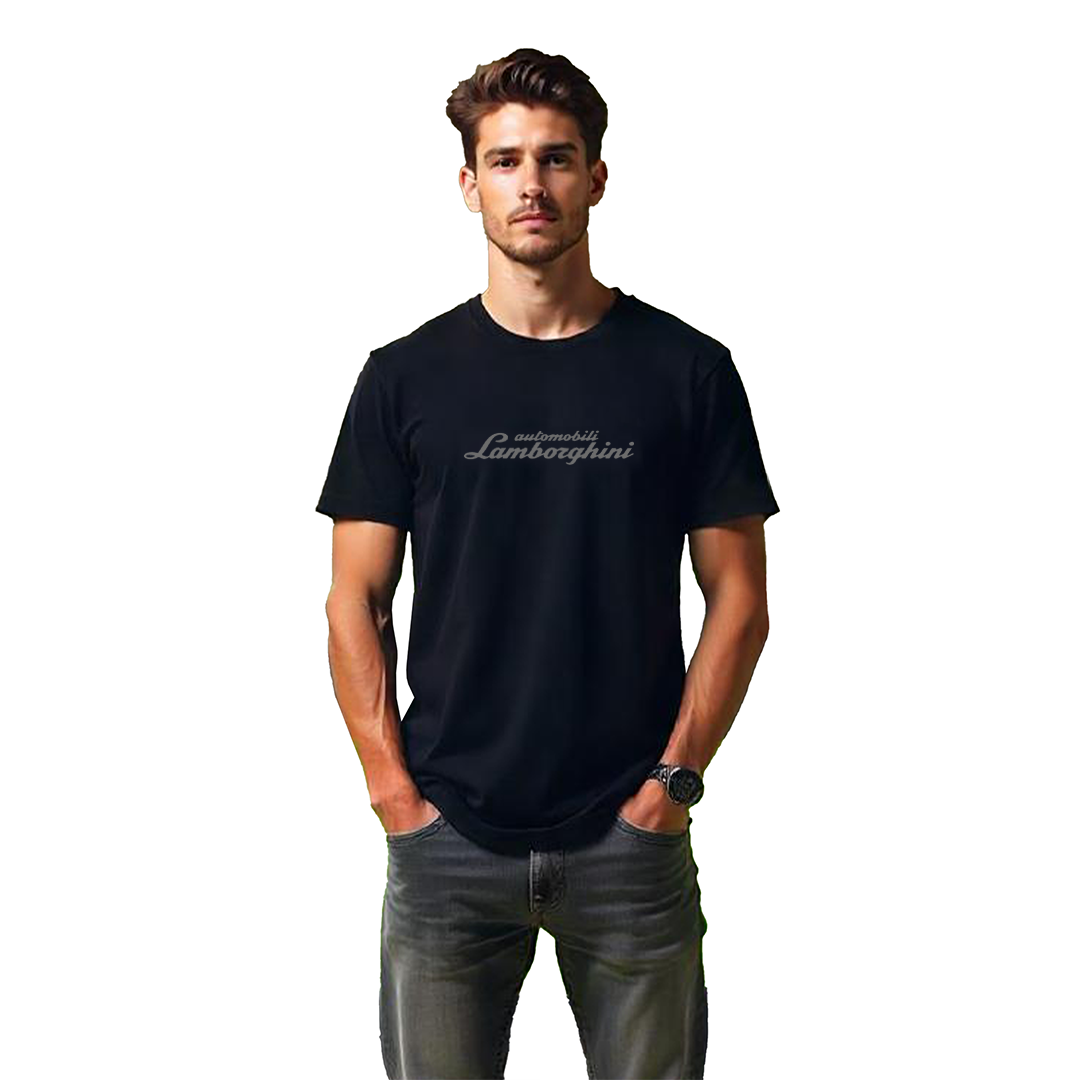 Establiss Lamborghini Logo Embroidery T-Shirt | Premium Luxury Supercar Streetwear