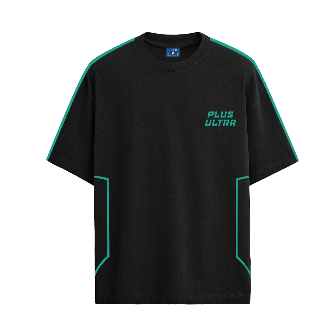 Establiss My Hero Academia- Deku Oversized Black T-shirt
