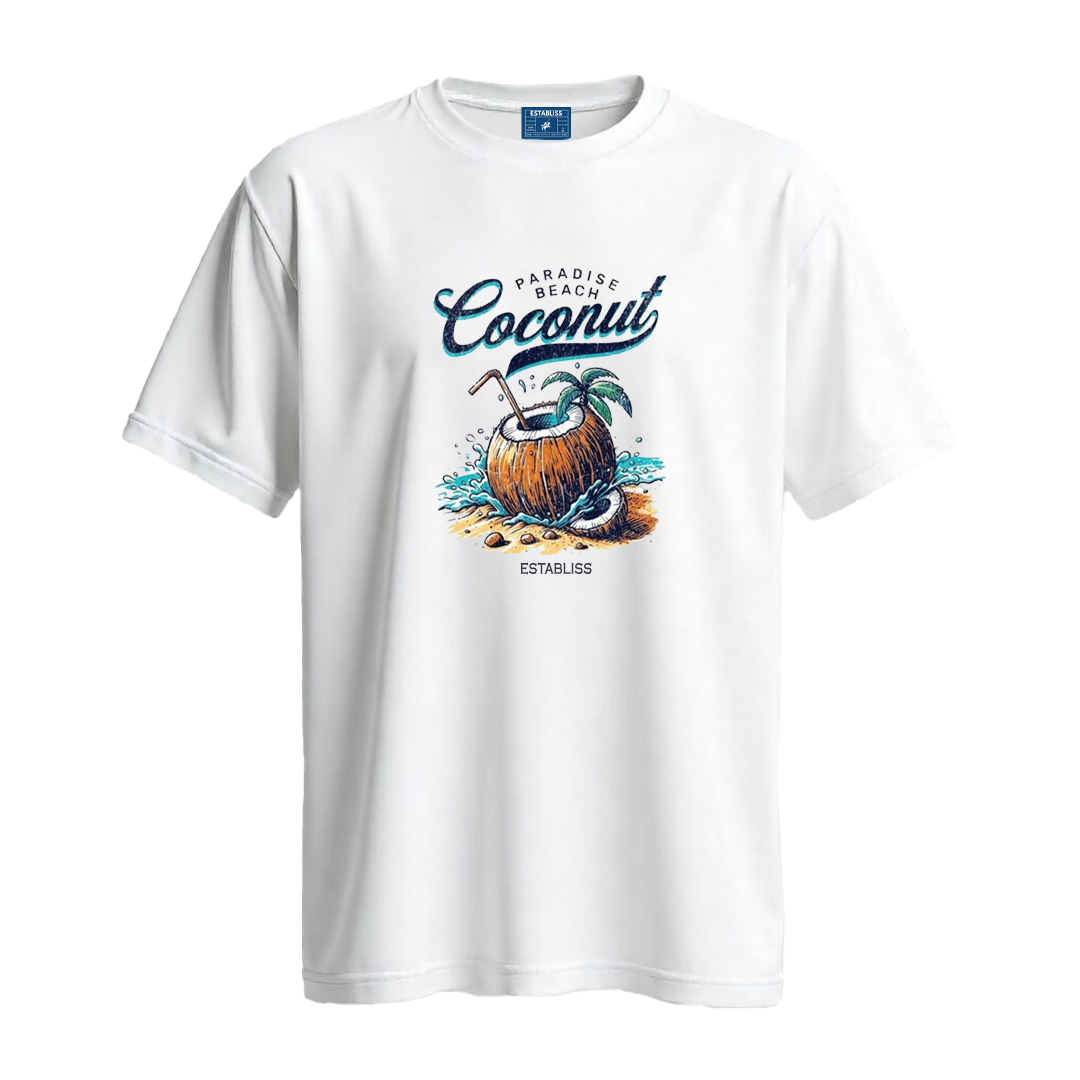 Establiss Coconut T-shirt – Premium Tropical Streetwear Graphic Tee
