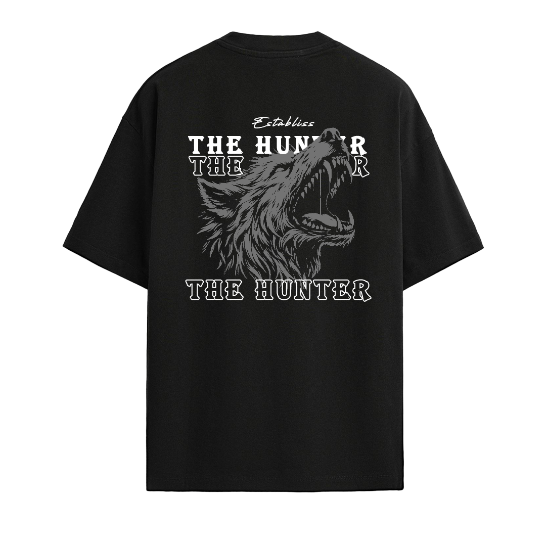 Establiss Wolf Oversized Black T-shirt