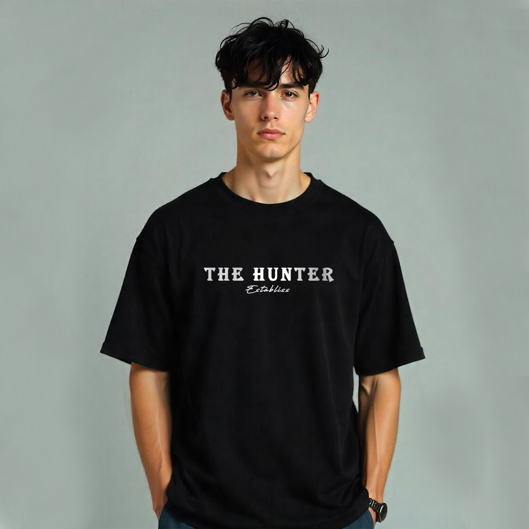 Establiss Wolf Oversized Black T-shirt