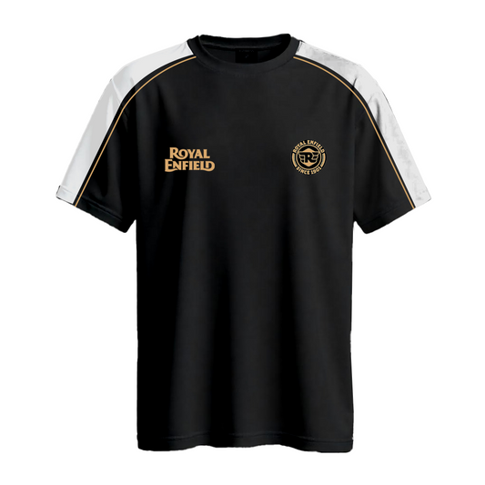 Establiss Royal Enfield White- Panel  T-shirt