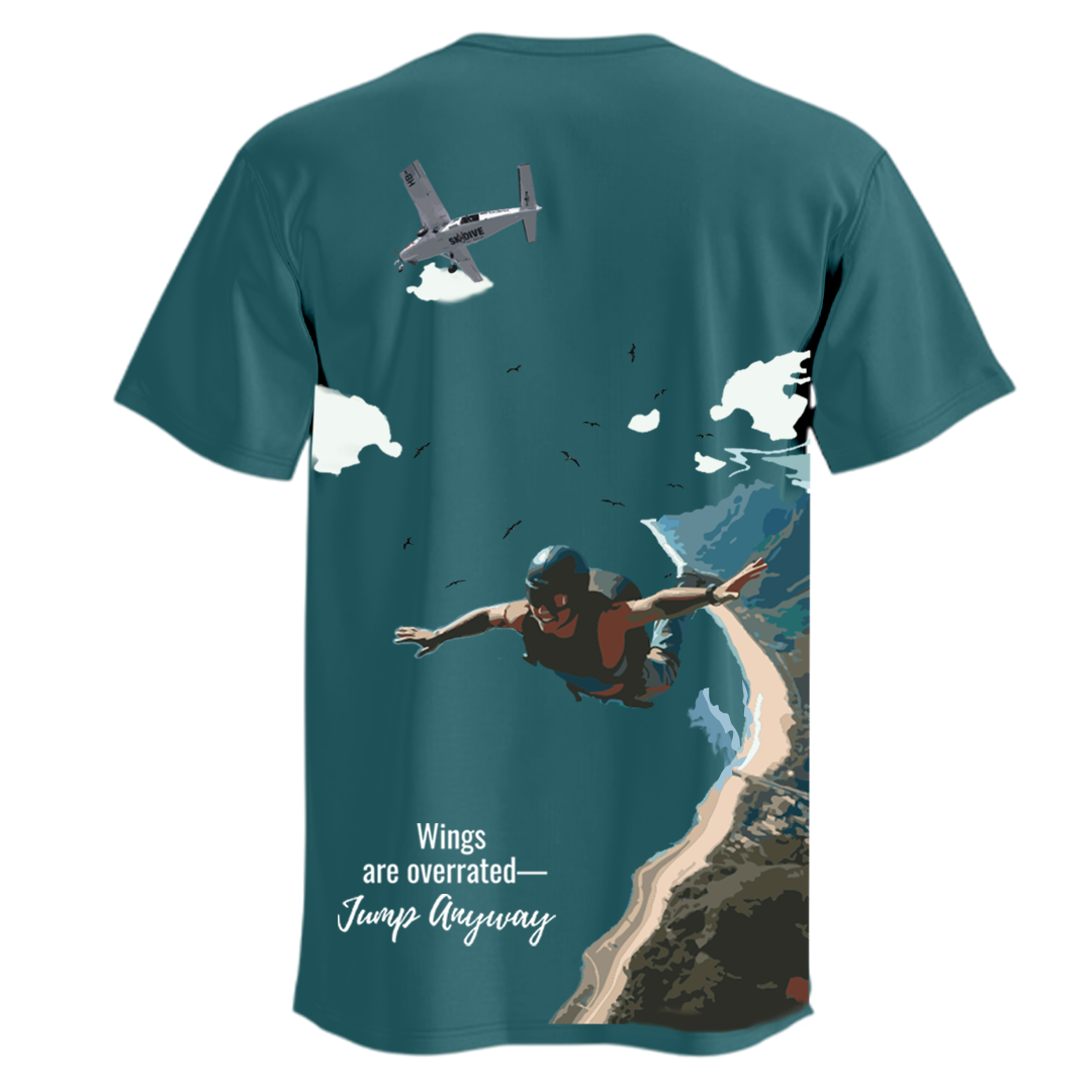 Establiss Sky Diving T-shirt – Premium Adventure Sports Inspired Streetwear