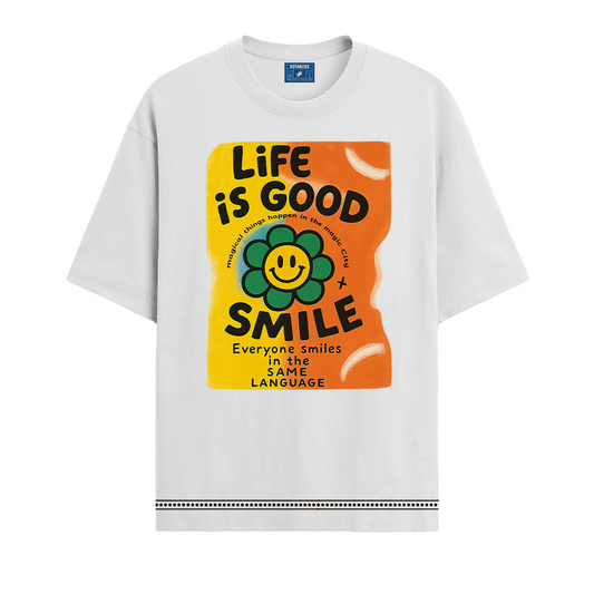 Establiss Life Is Good Oversized T-shirt
