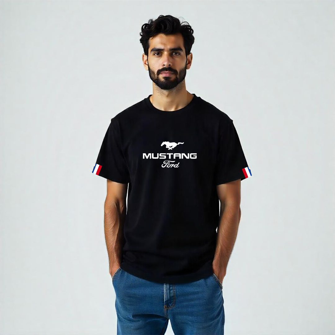 Establiss Ford-Mustang Black T-Shirt