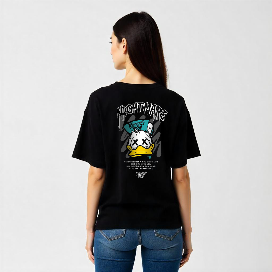 Establiss Nightmare Oversized Black T-shirt