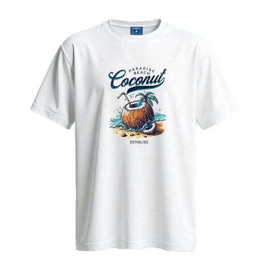 Establiss Coconut T-shirt – Premium Tropical Streetwear Graphic Tee